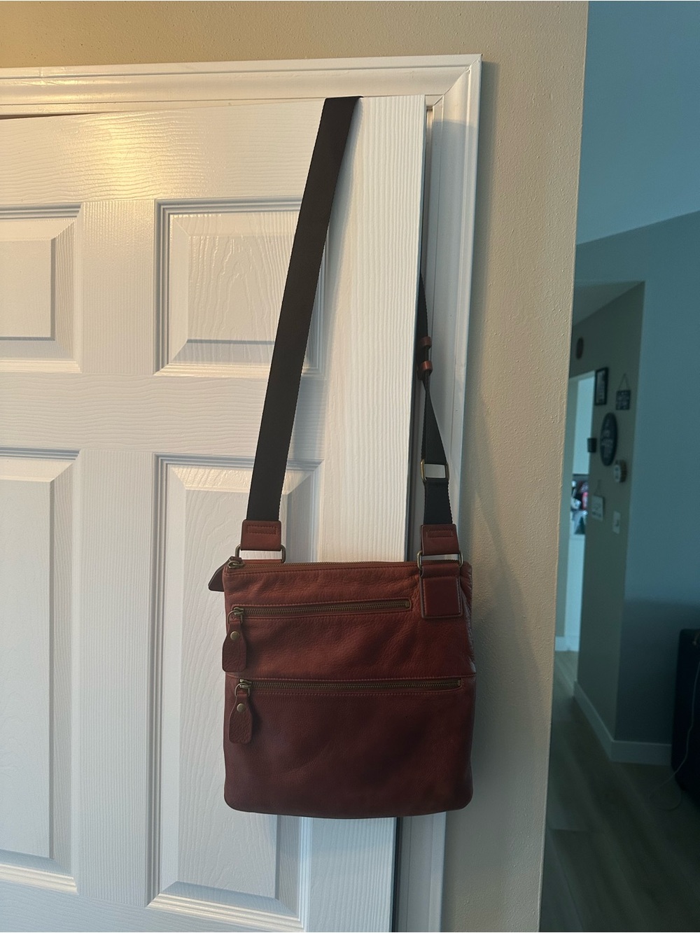 Ladies  Margot Brown Leather Crossbody Bag - Classic Everyday Carry